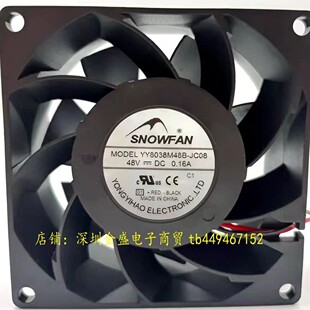 SNOWFAN YY8038M48B-JC08 48V 0.16A 8cm 8038���׃�l��ɢ���L��