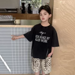 织里童装男童纯棉T恤2026夏季新款儿童短袖上衣宝宝男孩洋气衣服