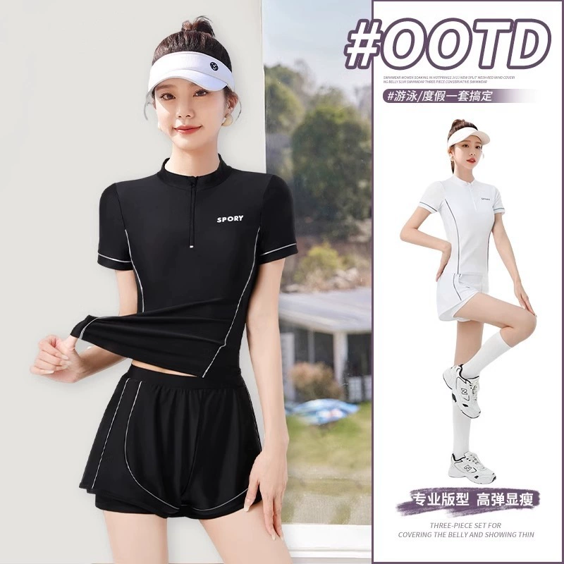 Split swimwear, fresh summer set