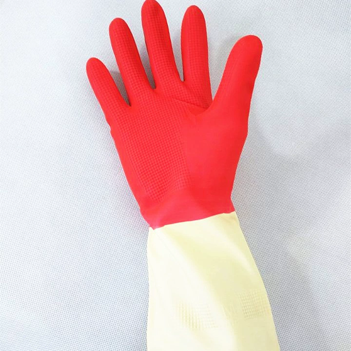 Latex латексные перчатки страховых рабочих, бытовые, стирка посуды, двеcolor перчатки, опт