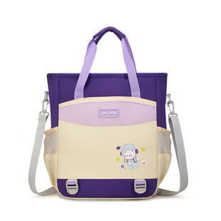 New Schoolbag for Primary School Students Three-use Single Shoulder Backpack Portable Crossbody Bag Training Course Children's Teach Bag Printing Logo