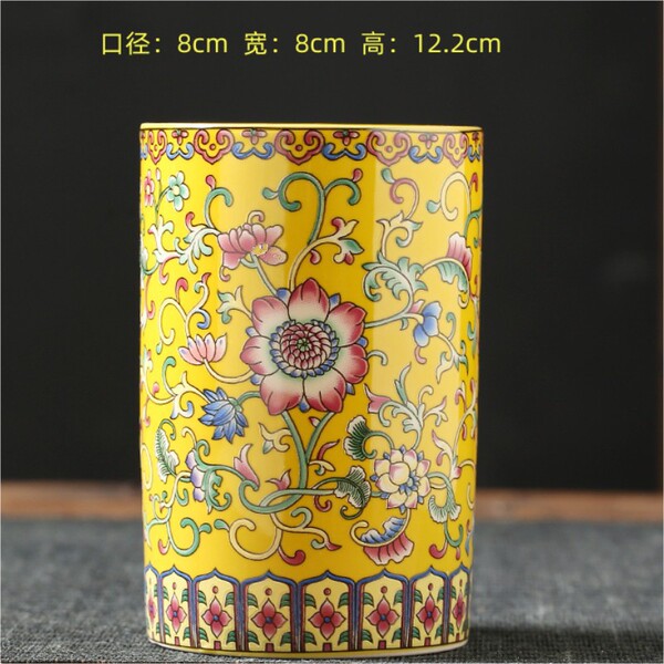 Ceramic retro enamel flower-shaped