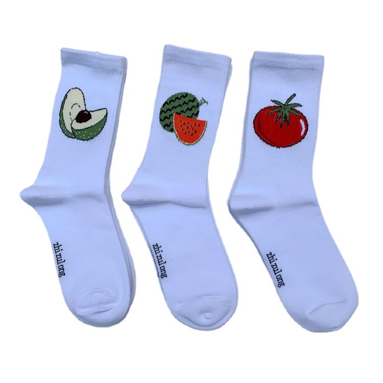 Socks for men and women in the tube European and American Street striped ins trendy hip-hop academic style sports skateboard hip-hop couple stockings