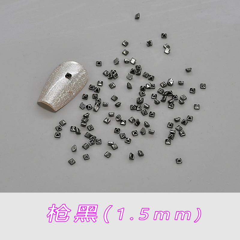 건 블랙 1.5mm--금속 첨탑 사각형 J112
