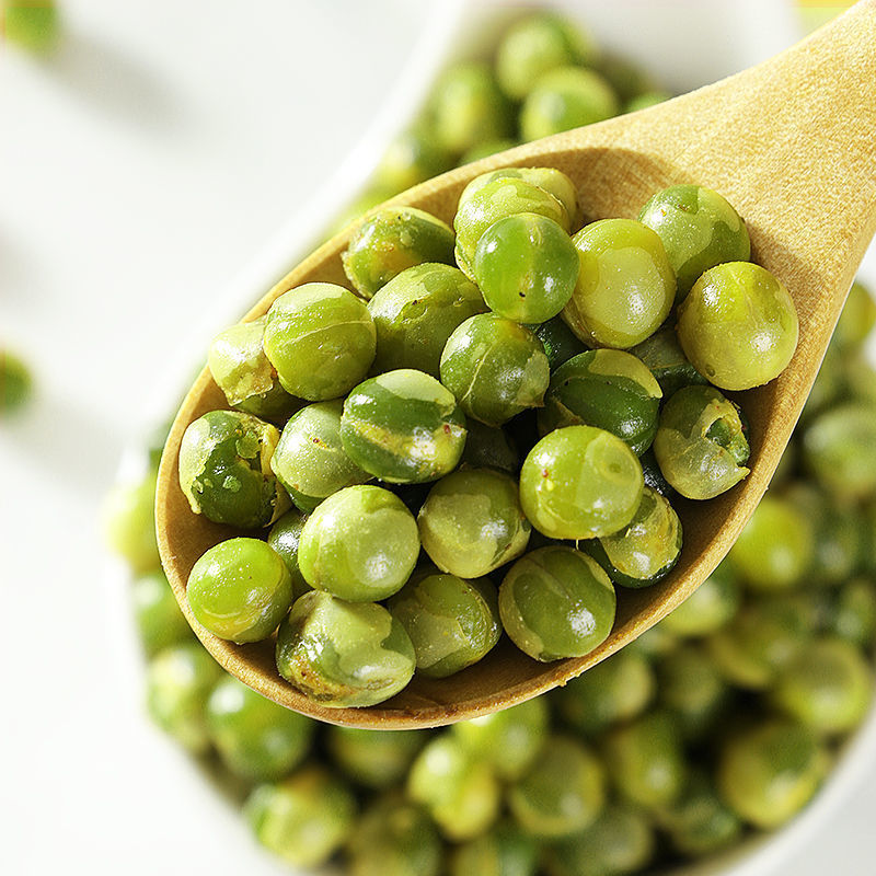 Wholesale beans bulk internet celebrity roasted nuts independent small packaging garlic flavor green beans green pea snacks