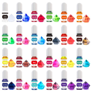 5ml transparent color essence cross-border hot sale 24 color high concentrated oily second generation color essence diy epoxy resin color pigment