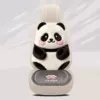 Plush seat made of faux fur, pillow, panda