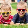 Classic sunglasses, multicoloured beach glasses solar-powered, family style, European style