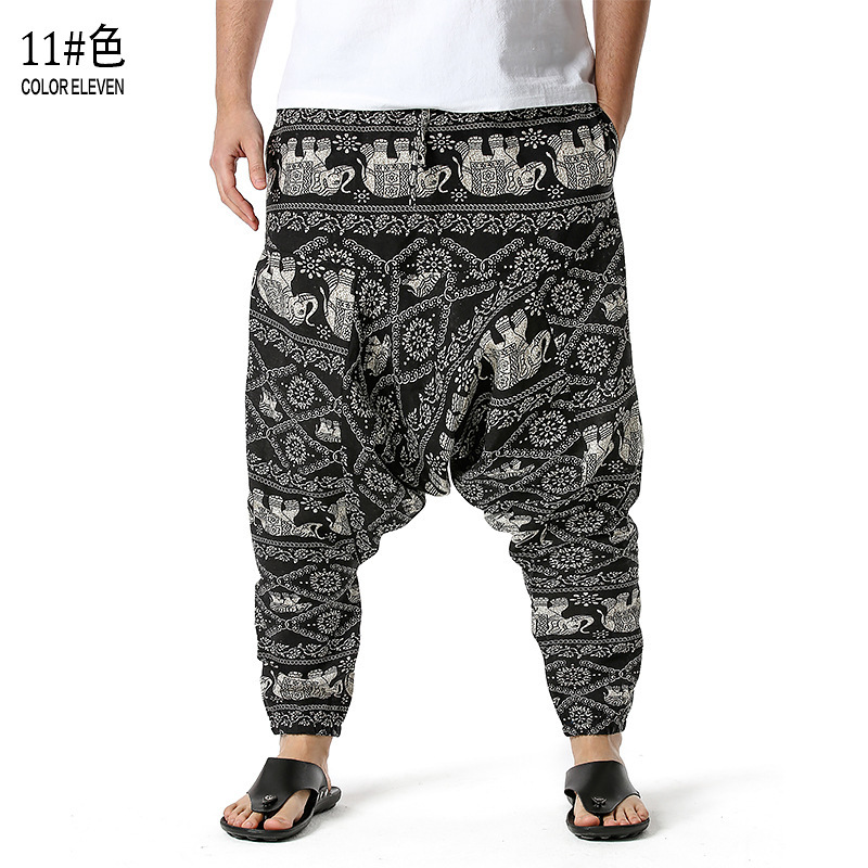 men's and women's foreign trade Harun yoga pants loose bohemian pants hanging pants moth pants 70