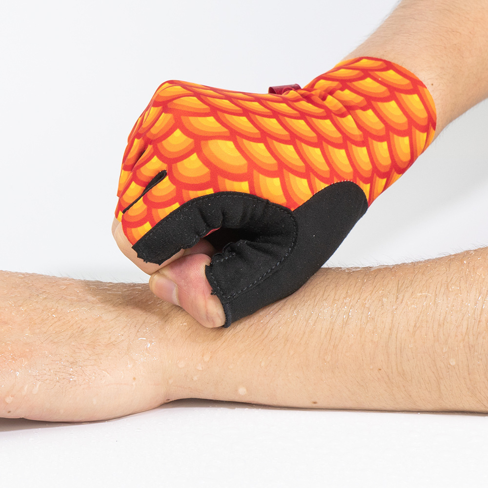 半指自行车手套 户外动感单车骑行减震透气耐磨骑行手套厂家批发