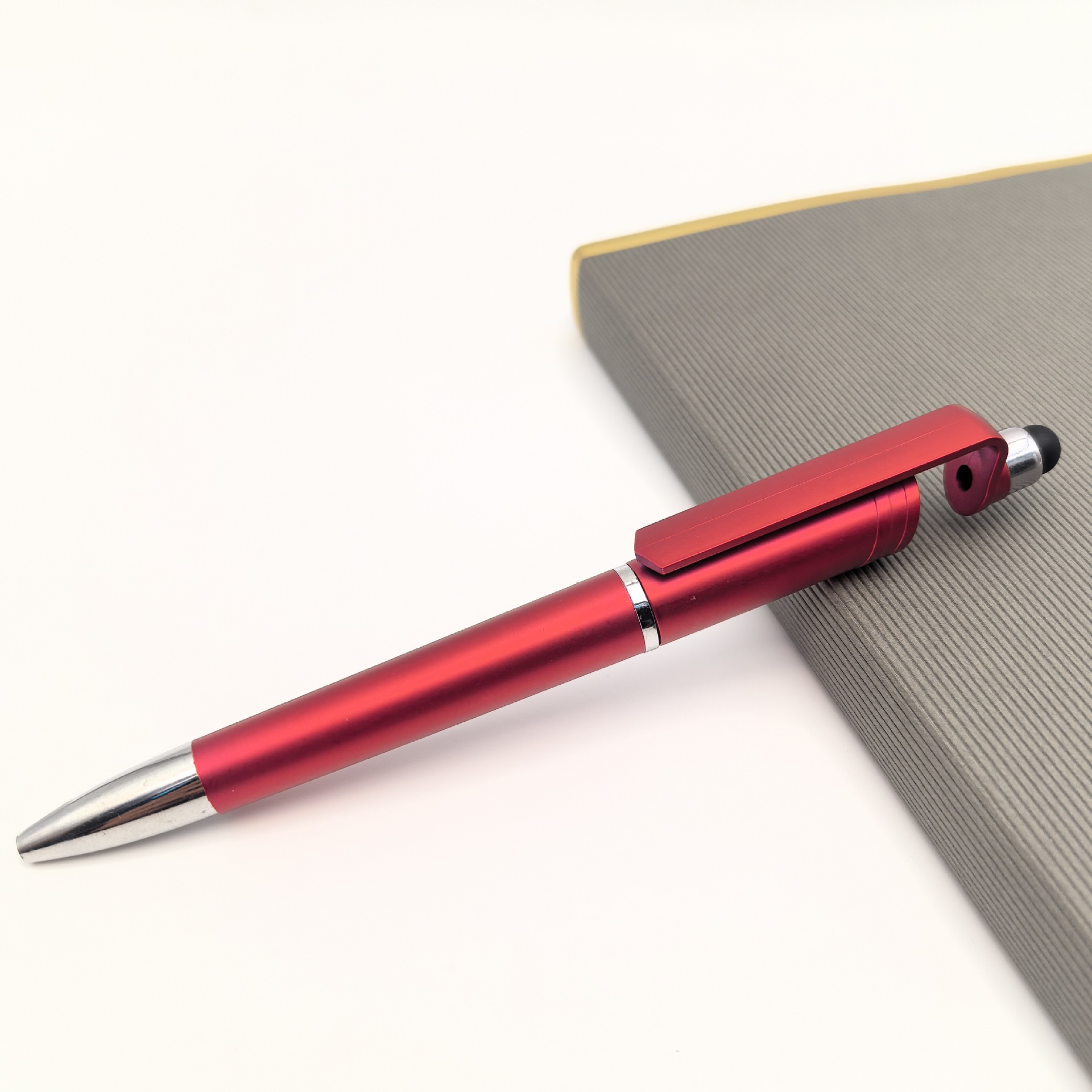 Bolígrafo publicitario mayorista multifuncional soporte de teléfono móvil de plástico bolígrafo publicitario promocional regalos bolígrafo