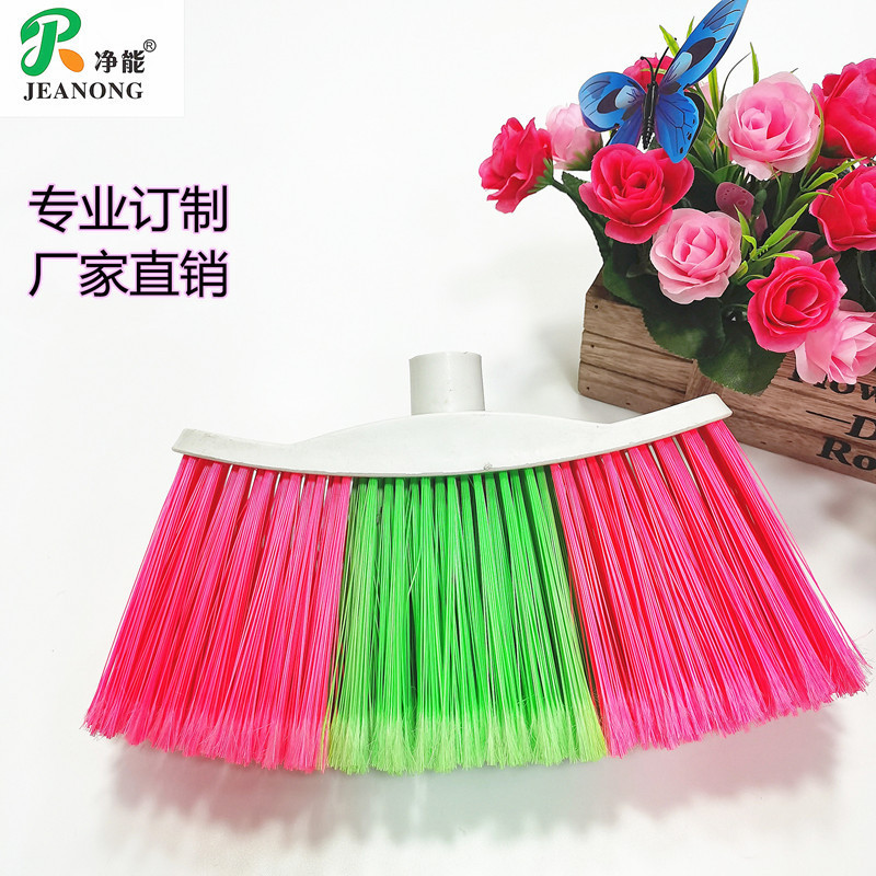Outdoor Industrial Plastic Hard Wire Broom Cleaning Balcony Stairs Hard Broom Head Outdoor Broom Wholesale