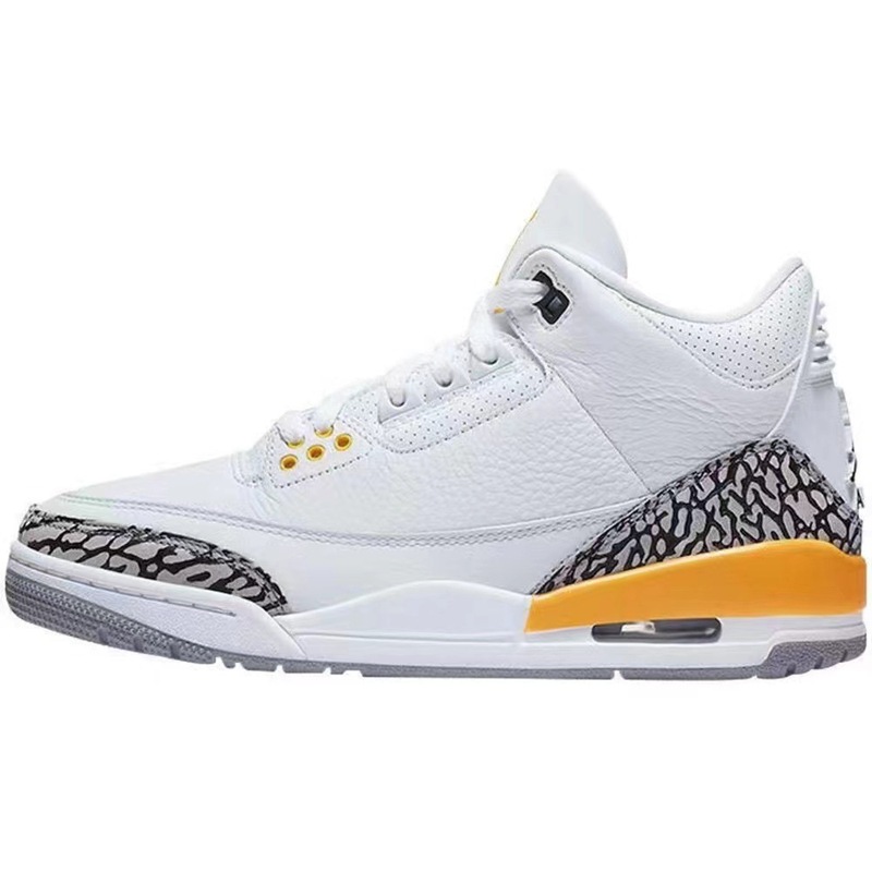 莆田靴工場国境を越えた直接供給 aj3 藤原ヒロシ ホワイトセメント ホワイトキャット クロワッサン 3 男女兼用カジュアルバスケットボールシューズ|undefined