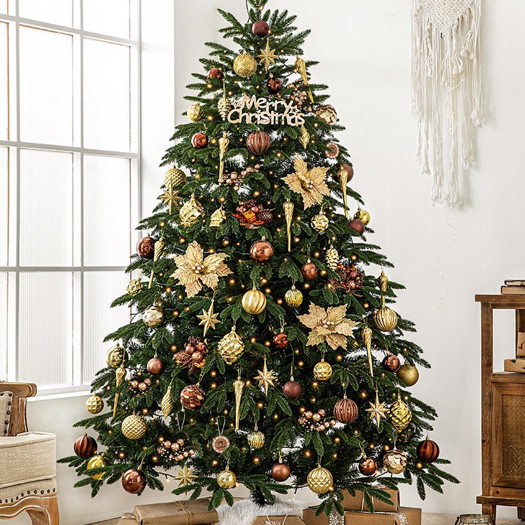 Hong kong heng nuevo gran árbol de navidad lujo PE1.5 m 1,8 paquete cifrado nórdico internet celebridad ventana decoraciones