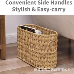 北欧風手編み収納バスケット雑品収納バスケット編みゴミ箱スナック収納バスケット収納ボックス