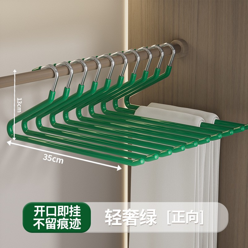 Acero inoxidable ganso pantalón percha