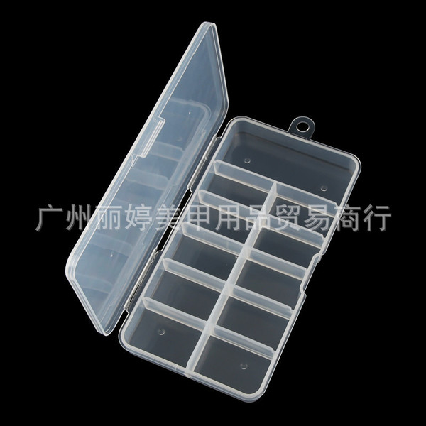 Transparent fake nails for manicure