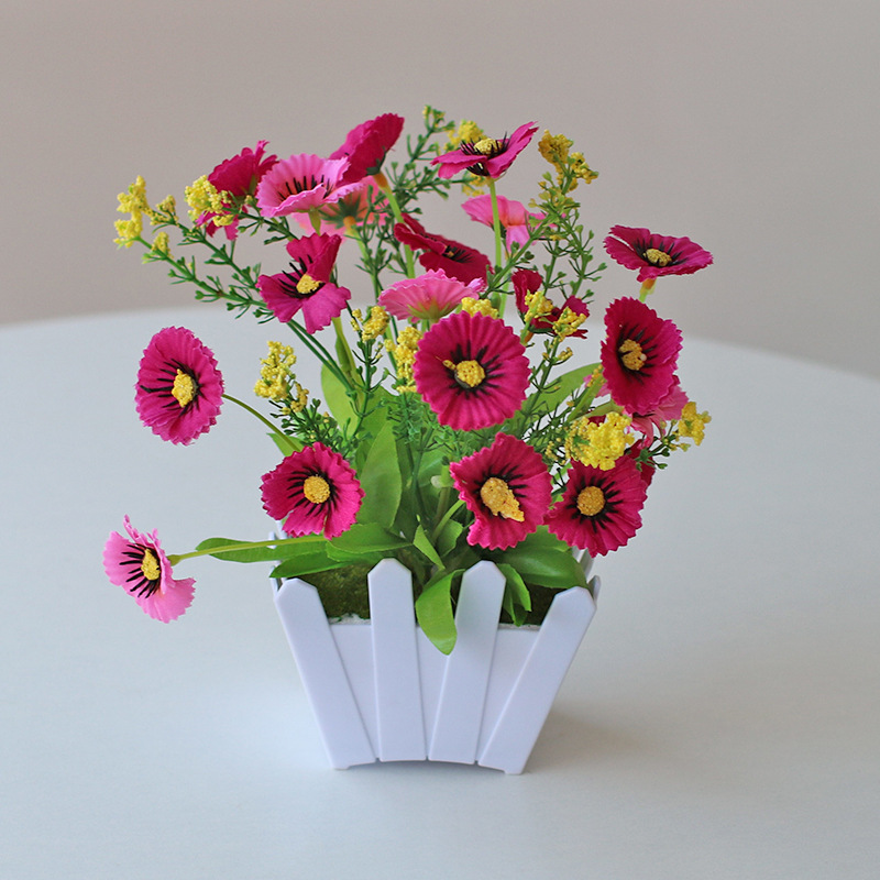 Planta artificial bonsai eucalipto Lysiana flor artificial planta verde Planta artificial decoración del hogar Fuente de la fábrica