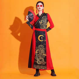 儿童打鼓演出服国潮套装爵士舞服装古典舞现代舞中国表演年会舞蹈