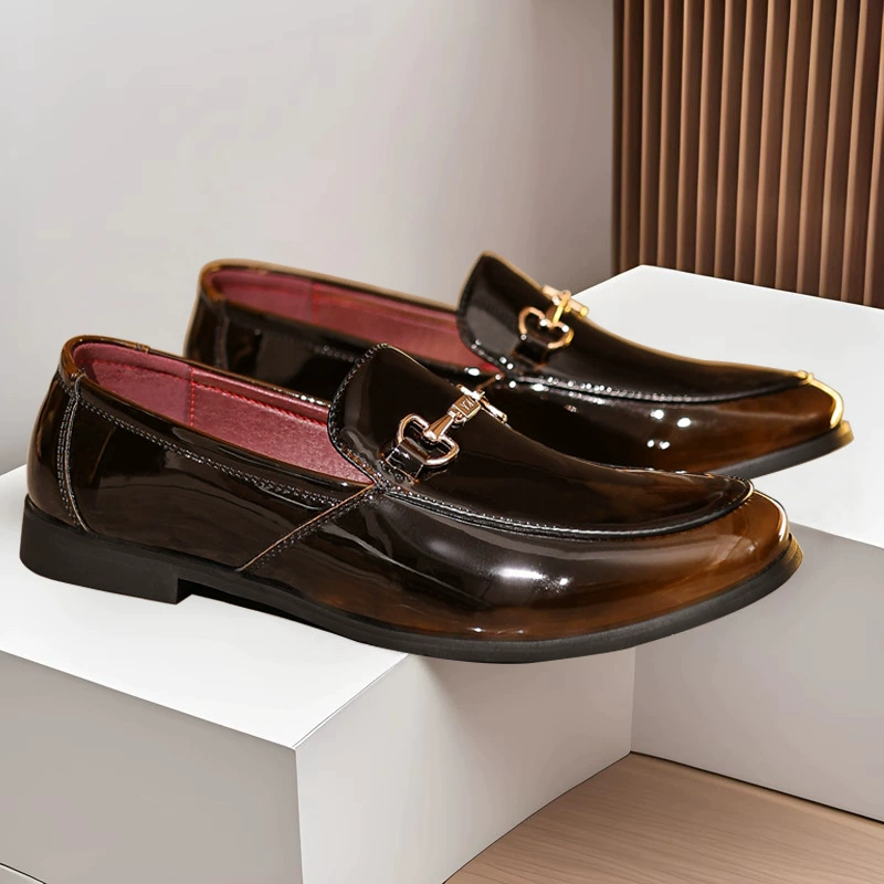 Трансграничная мужская кожаная обувь мужская английская красивая мужская обувь дышащая и не вонючая