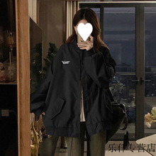 美式飞行员夹克女薄款棒球服外套春秋季宽松型休闲时尚潮流情侣款