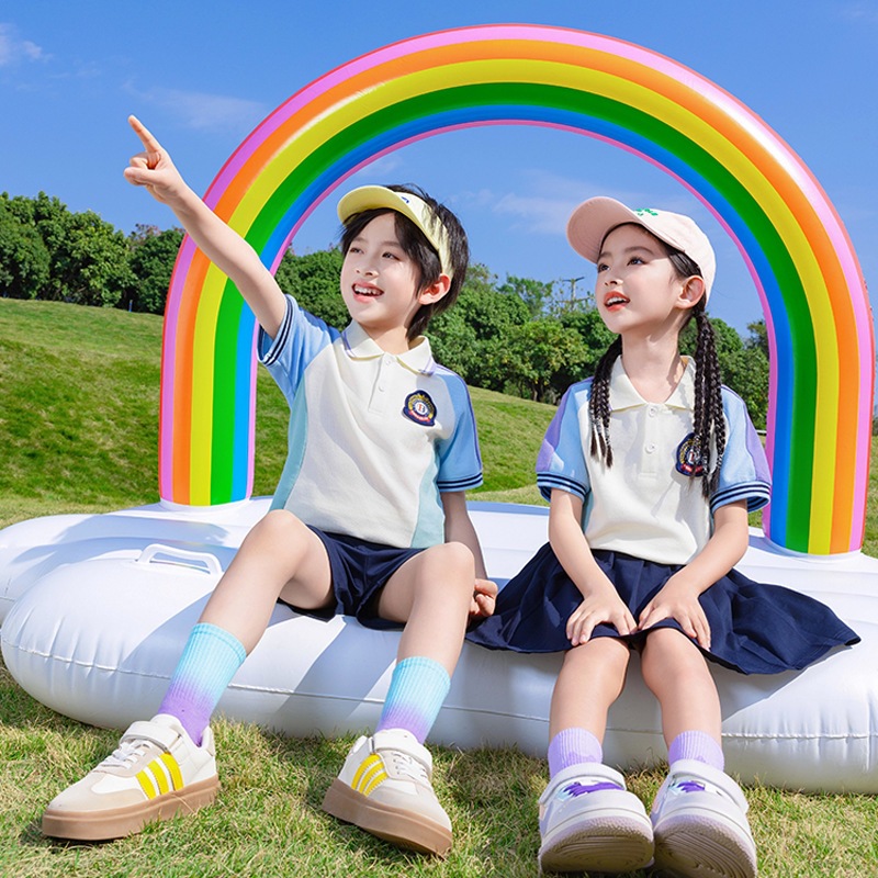 夏季幼儿园园服毕业服六一演出服小学生班服英伦风儿童运动服套装