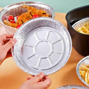 Tin Foil Aluminum Bowl Tin Foil Box Air Fryer Tin Foil Bowl and Plate Wholesale Round Square Disposable Aluminum Foil Bowl Oven