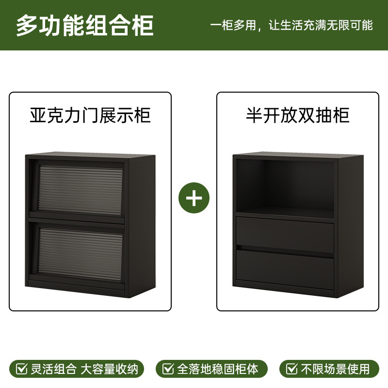 实木书柜置物柜矮柜大容量靠墙客厅用落地书架格子柜展示柜储物柜|undefined