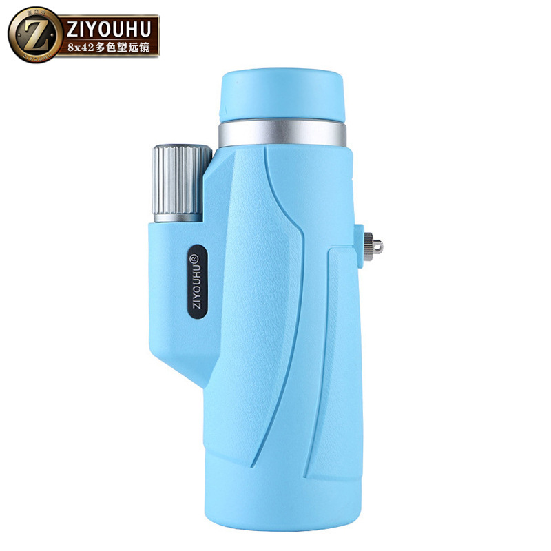 自由虎8x42高倍高清单筒望远镜旅游演唱会观光镜户外登山旅行用品