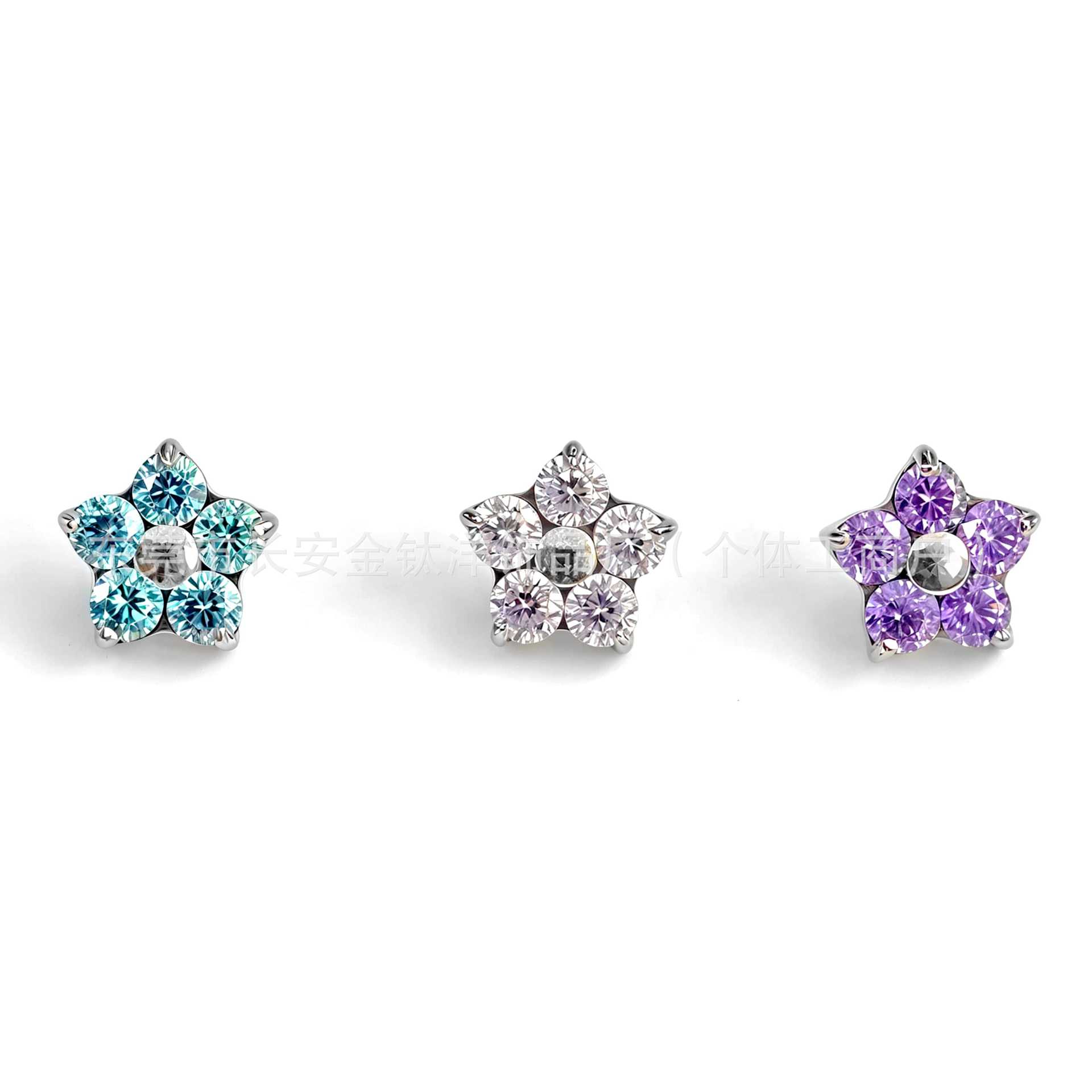 Labret piercing jewelry detail image