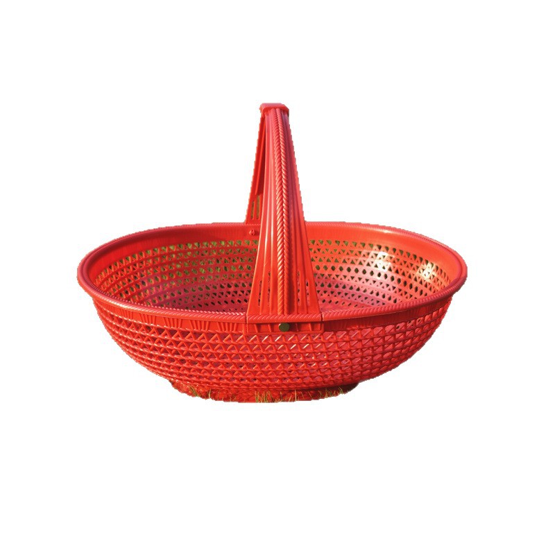 Panier de rangement en rotin tressé avec couvercle anses et doublure_voghion.com