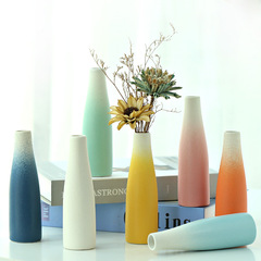 陶瓷小口花瓶工藝品家居擺件飾品北歐ins滿天星乾花花插花器簡約