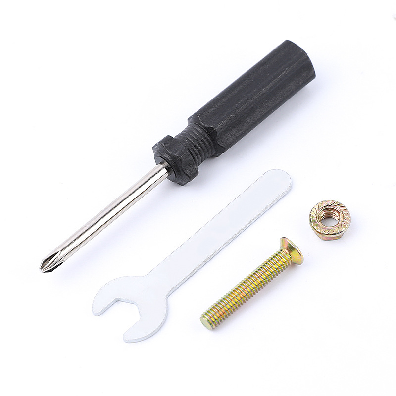 Kit de accesorios de hardware cepillo de desherbación accesorios de cepillo de techo al por mayor llave destornillador M6 conjunto de tuercas de tornillo