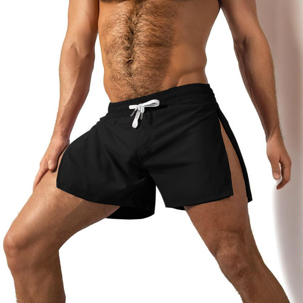 Pantalones deportivos de ocio de comercio exterior transfronterizo pantalones cortos de secado rápido de seda de hielo en verano pantalones cortos de fitness tendencia de carrera de tres puntos para hombres pantalones de Europa