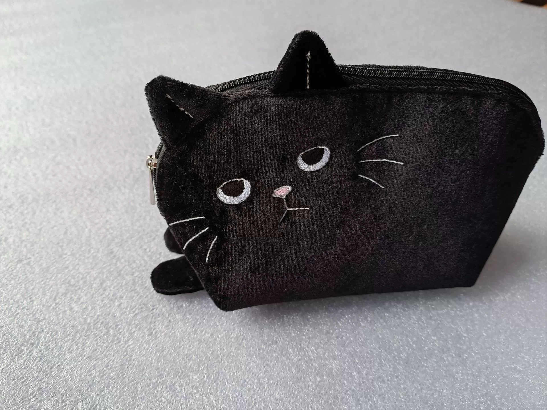 Сумка для кошек Косметичка для животных Косметичка в форме домашнего животного Бархатная кристаллическая бархатная косметичка Удобно носить с собой на деловых поездках Фабрика