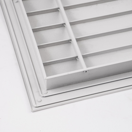 Factory wholesale manual waterproof louvers aluminum central air conditioning outlet indoor smoke exhaust ventilation port