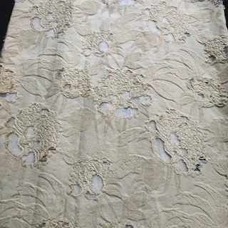 棉感剪花布 植物花卉色织提花面料 女装连衣裙时装面料  工厂现做