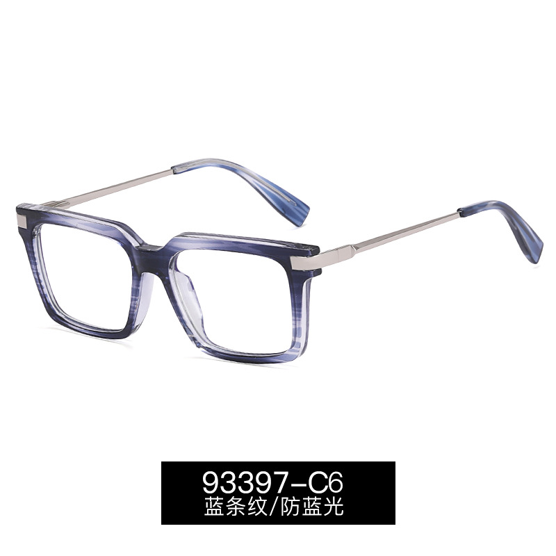 Montura Ultraligera de Gafas Retro Anti Luz Azul de TR90 y PC con Protección UV