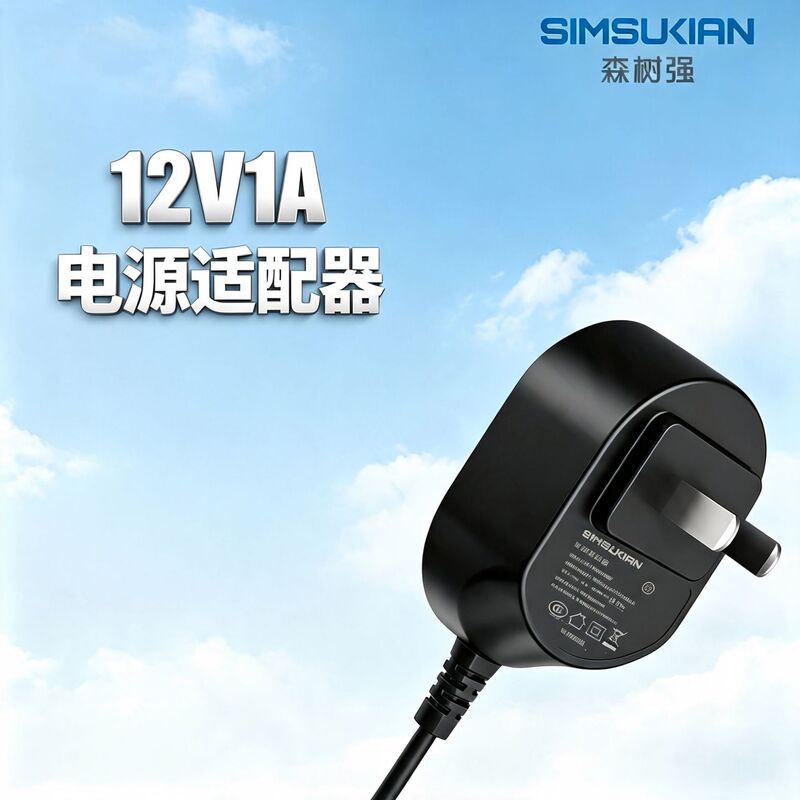 Full Power Charging Dc Sen Shuqiang 12V1A Power Adapter, Chinese Standard Ul/Fcc Monitoring Massager Power Supply