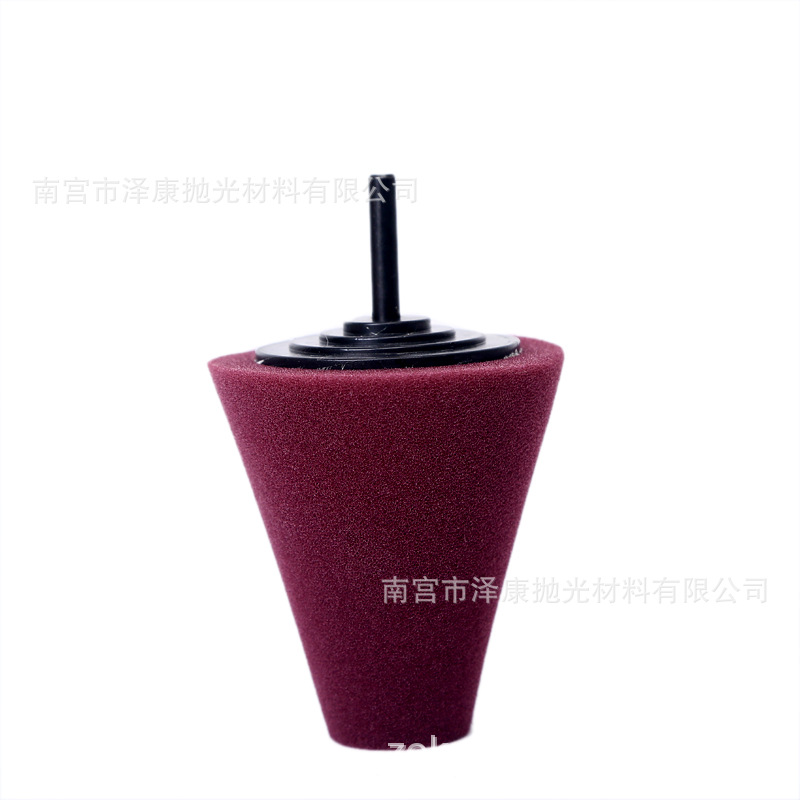 Venta al por mayor cubo de la rueda del coche pulido esponja disco cono pulido esponja rueda manija de la puerta interior pulido rueda para taladro eléctrico