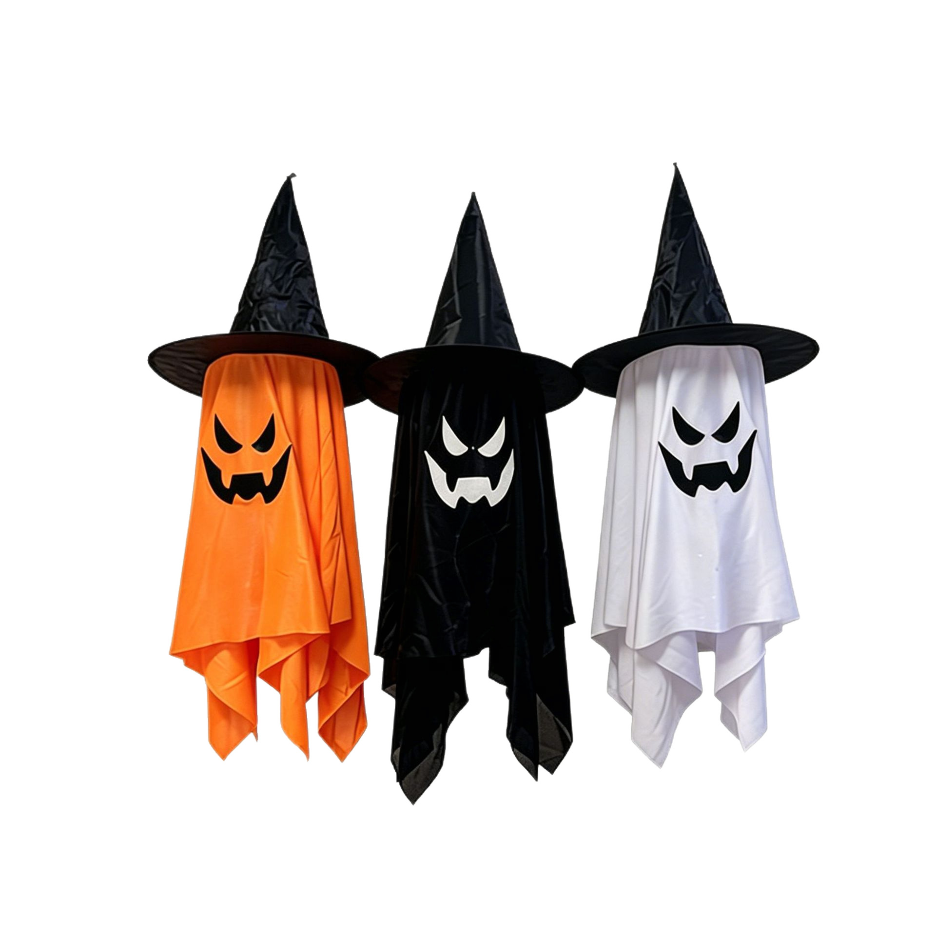 Halloween sombrero fantasma decoración lámpara LED luminosa sombrero fantasma colgante fantasma fantasma colgante lámpara al aire libre fantasma escena del festival