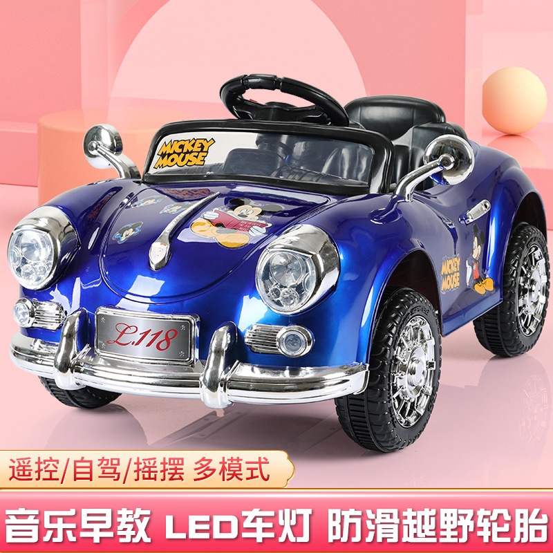 Cuatro ruedas de automóvil eléctrico para niños se pueden sentar 1 - 6 personas con control remoto coche de juguetes recargables para hombres y mujeres coche de baterías para bebés