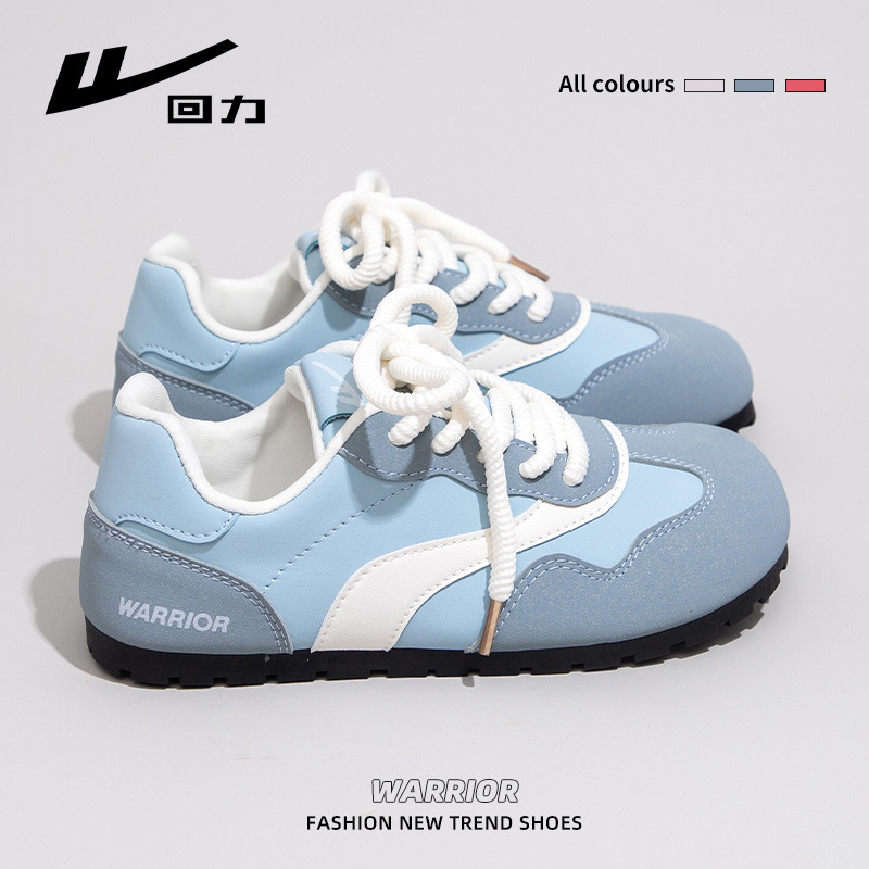 Huili WXY-J538Z 데님 랜드 트레이닝 슈즈 여성 2024 새로운 플랫 올 매치 스포츠 캐주얼 화이트 슈즈 여성