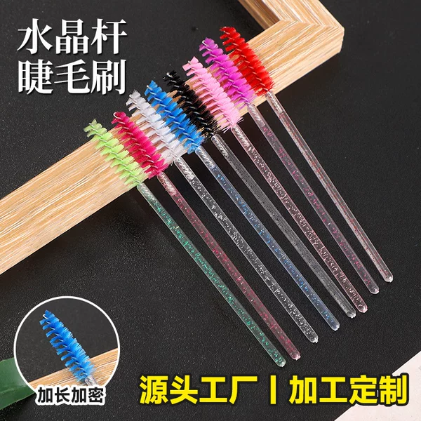 Nylon Spiral Eyelash Brush Head, Eyelash Extension Tool Brush Head, Colorful Makeup Eyebrow Brush, Crystal Eyelash Brush Special