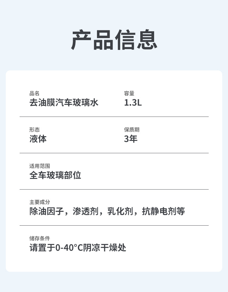 Antifreeze glass water car glass to oil film bun car wiper water winter minus 40 seasons universal