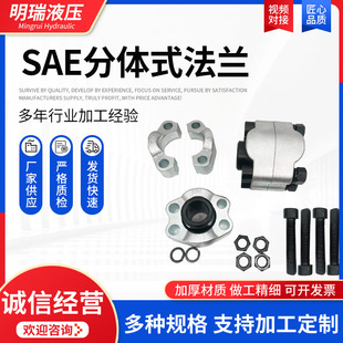 定制SAE分体式法兰船用液压阀油泵焊接法兰碳钢镀锌SAE分体式法兰-阿里巴巴