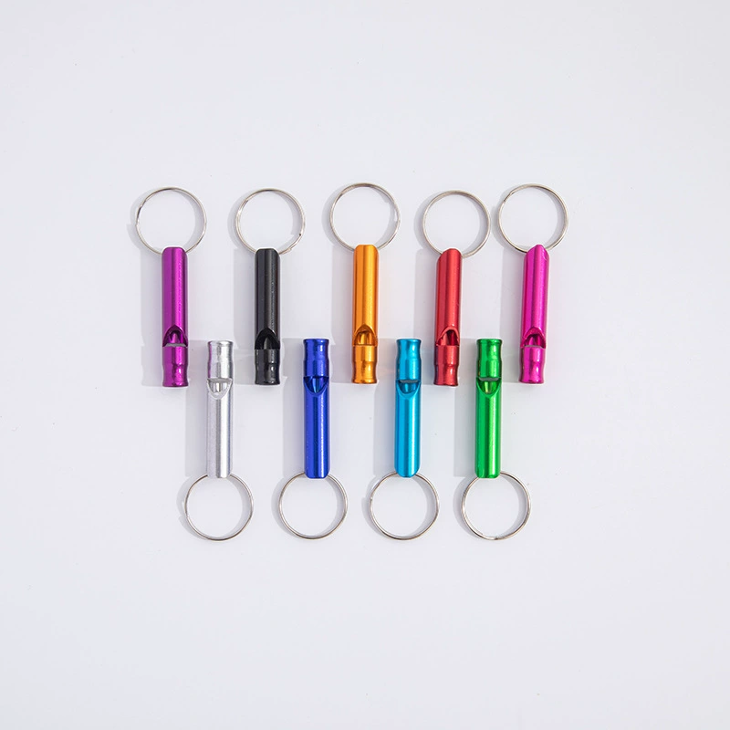 Уличный свисток из алюминиевого сплава для выживания, спасения, тренировок по пожаротушению, маленький свисток, аптечка первой помощи