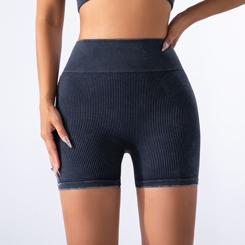 Transfronterizo Europa y América sin costuras esmerilado ropa de yoga de cuatro piezas conjunto deportivo mujer antichoque yoga sujetador de acondicionamiento físico calcetín de calcetín