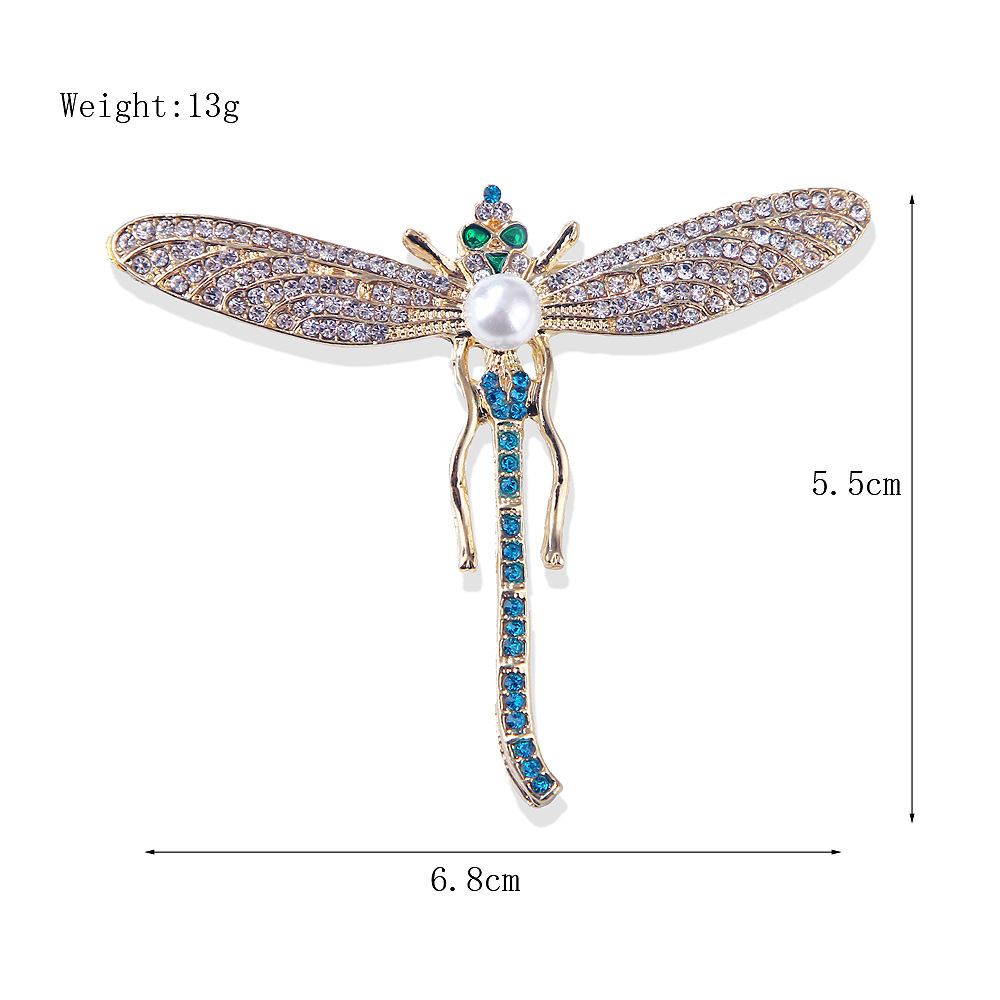 Fashion Dragonfly Alloy Inlay Rhinestones Unisex Brooches display picture 1