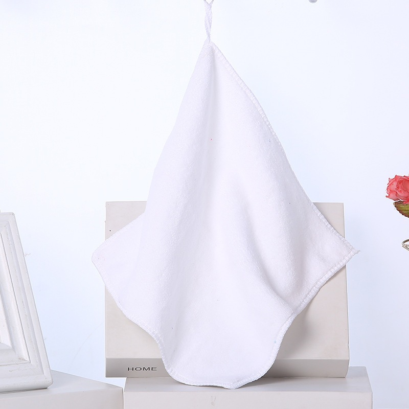 Microfibra pequeña toalla toallas cuadradas toallas para limpiar las manos sudor toallas cuadradas absorbentes de agua toallas blancas para niños regales pañuelos